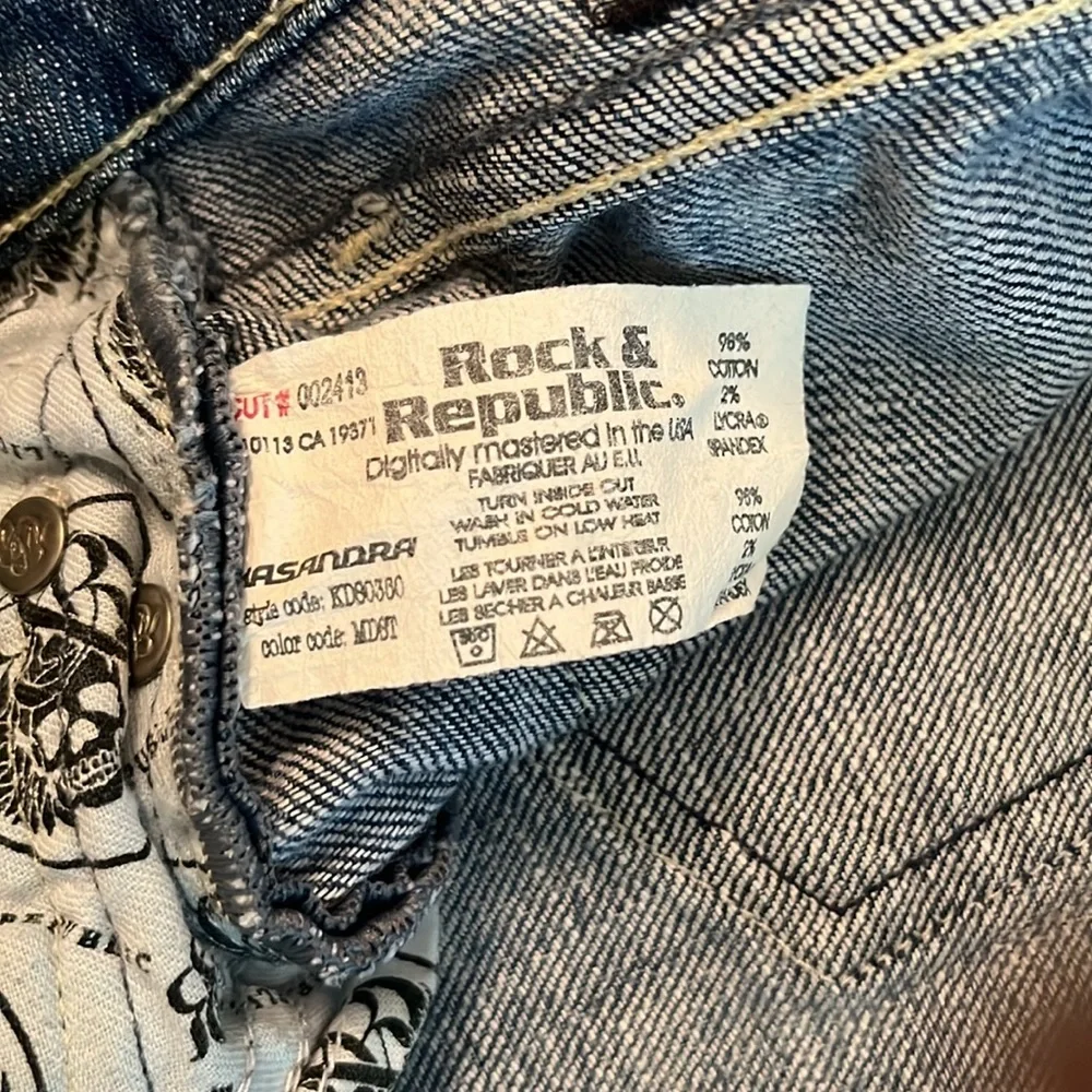 Rock & Republic Women’s Kasandra Mid Rise Medium Wash Bootcut Jeans Sz 30 Cowboy